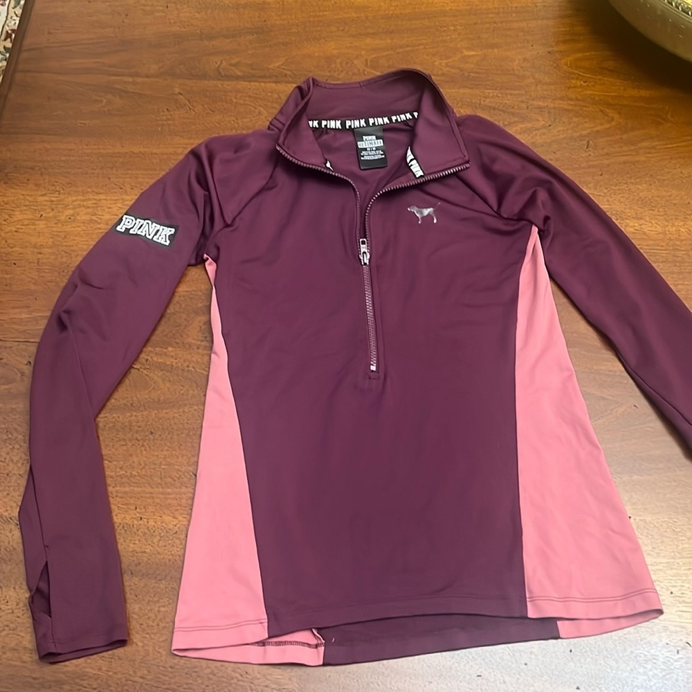 PINK Victoria’s Secret pullover active wear top sweatshirt size XS PINK CUTE